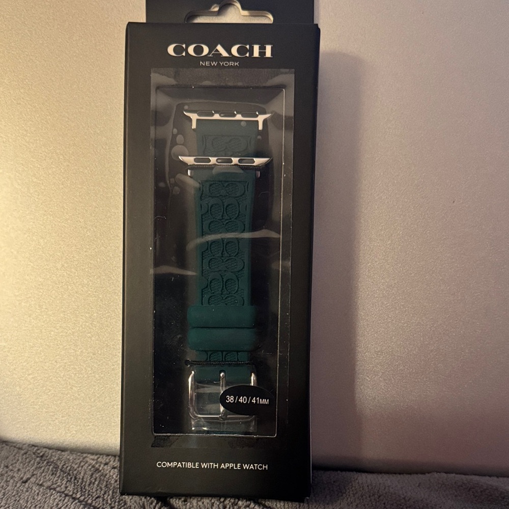 Coach Teal Watch Band for Apple Watch